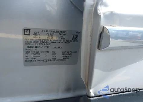 2018 Cadillac Xt5 Standard from USA, damaged, VIN 1GYKNARS8JZ103307